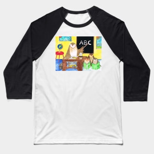 Teacher Owl Baseball T-Shirt